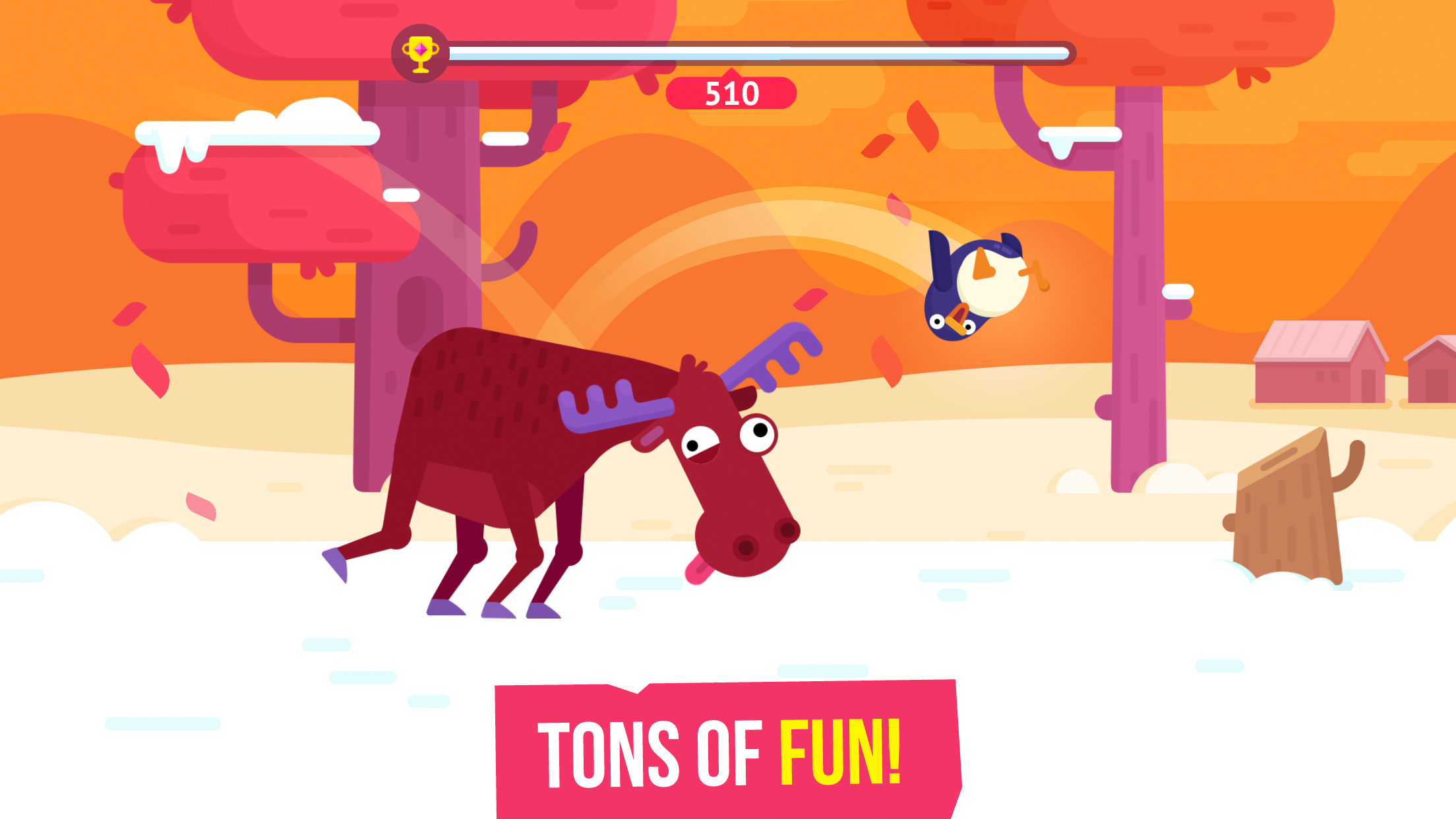 Upgrade screen showing various bats and power-ups for the Bouncemasters penguin